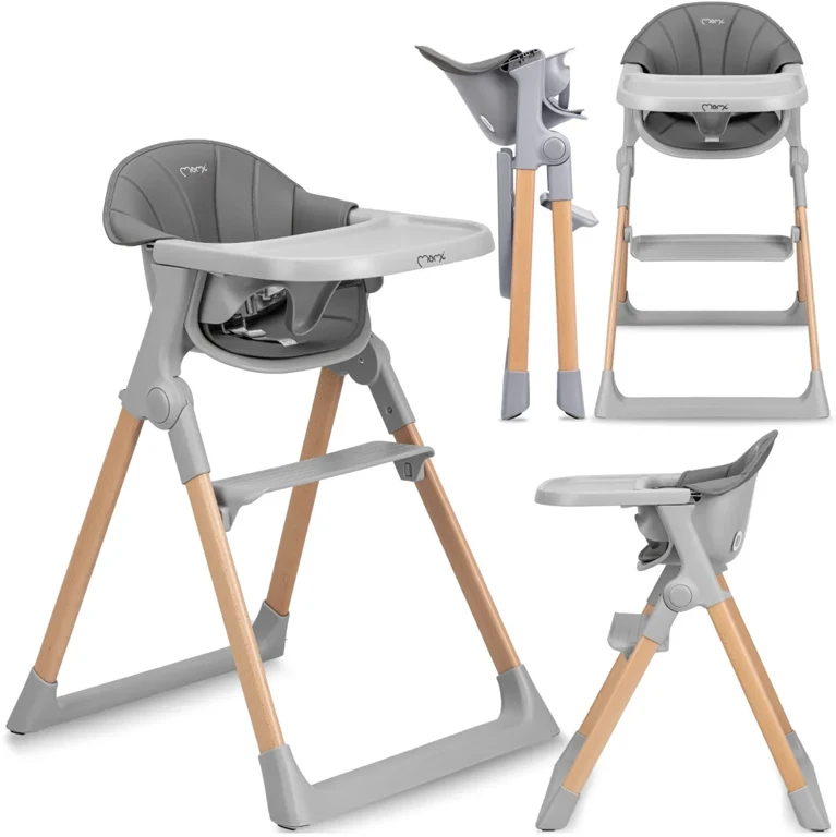Стільчик для годування MoMi KALA grey